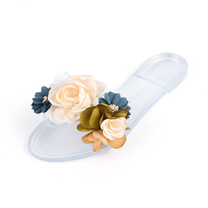 Flat crystal Sandals