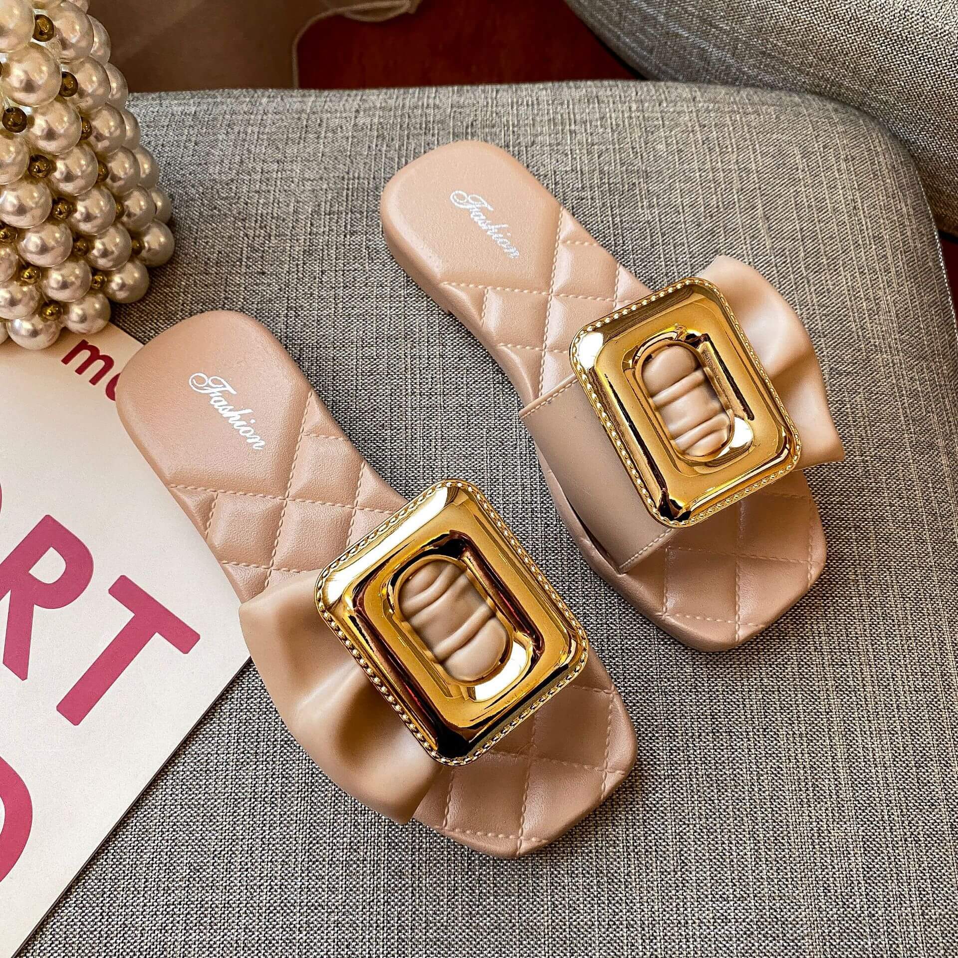 Buckle Bow Outdoor Sandals for Women