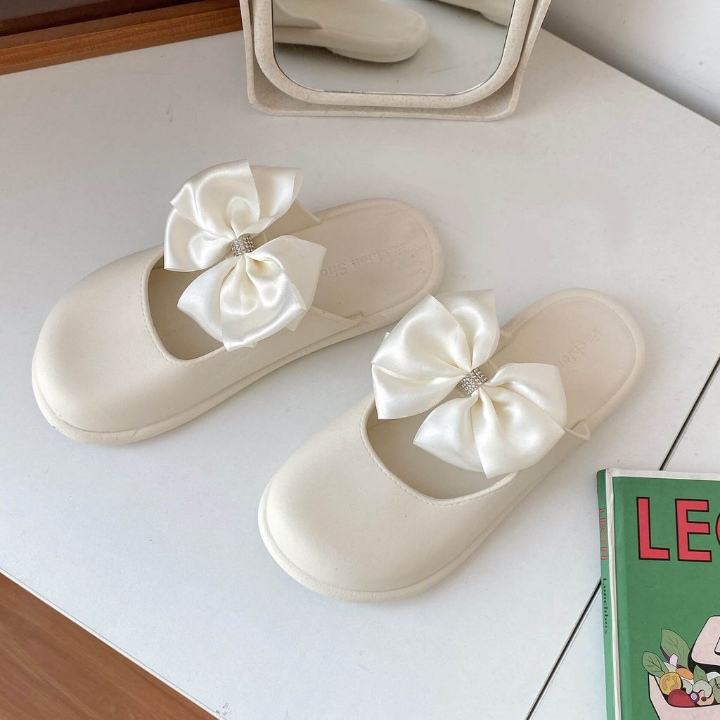 Mule Sandals With Bow