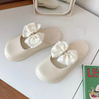 Mule Sandals With Bow
