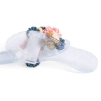 Flat crystal Sandals