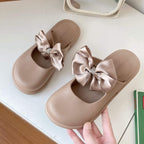 Mule Sandals With Bow