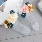 Flat crystal Sandals