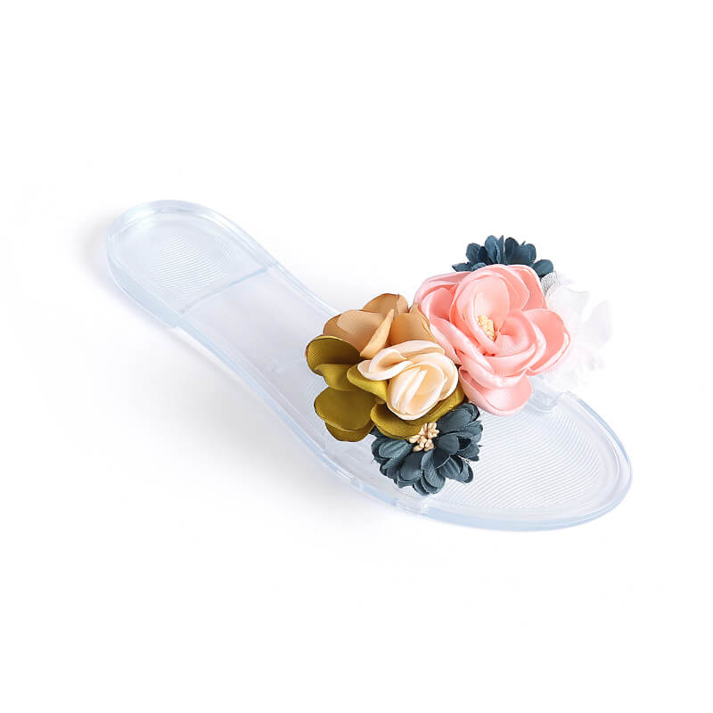 Flat crystal Sandals