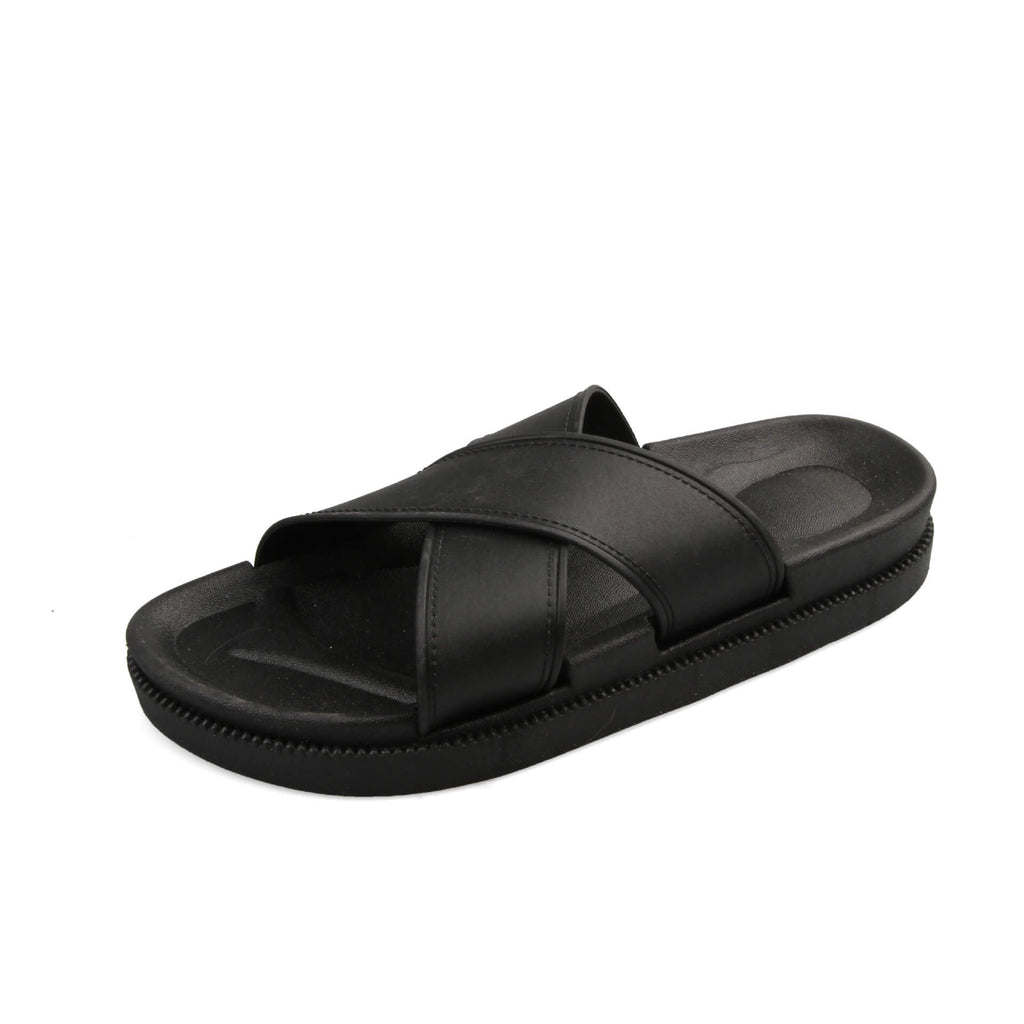 Platform Cross-Strap Sandals