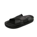 Platform Cross-Strap Sandals