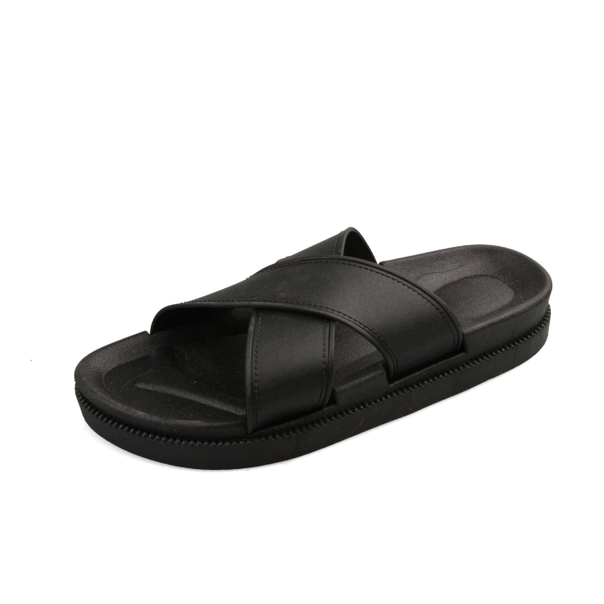 Platform Cross-Strap Sandals