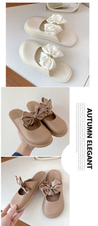 Mule Sandals With Bow