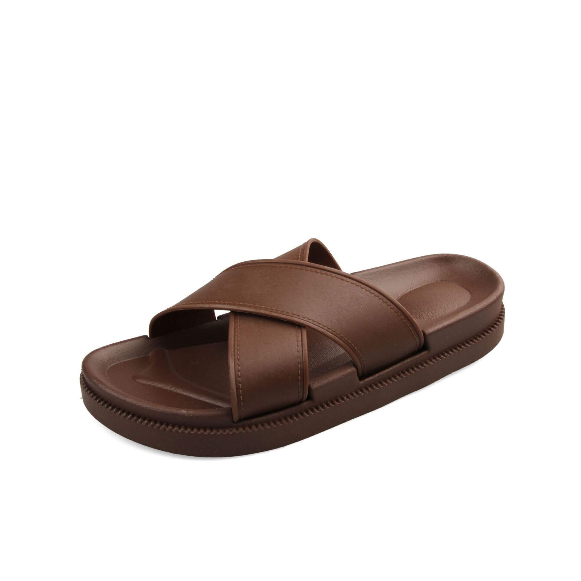 Platform Cross-Strap Sandals