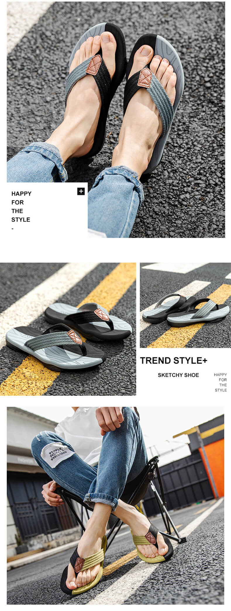 Beach Men Flip Flops