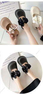 Mule Sandals With Bow