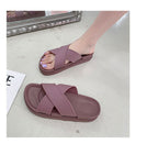 Platform Cross-Strap Sandals