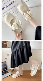 Mule Sandals With Bow