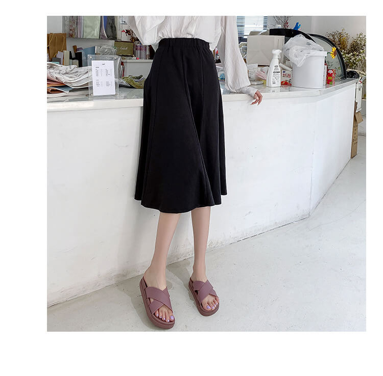 Platform Cross-Strap Sandals